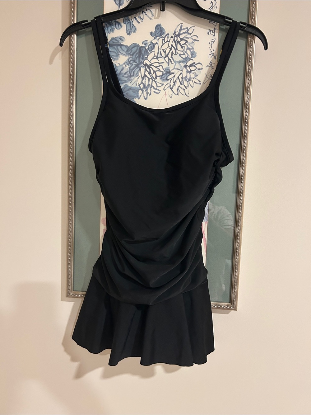 Classic Black Swim Mini with Skirted Hem